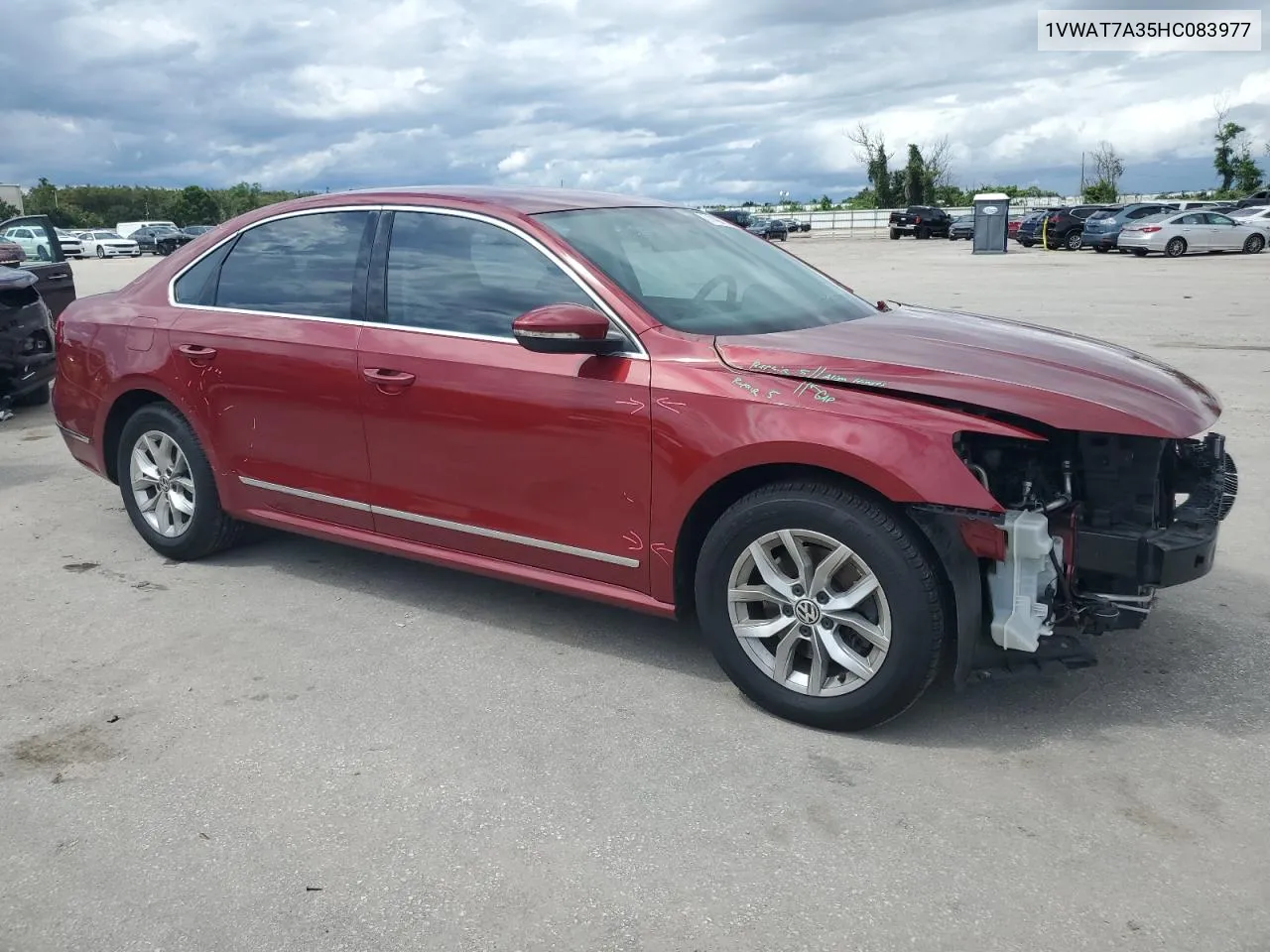 2017 Volkswagen Passat S VIN: 1VWAT7A35HC083977 Lot: 71400774