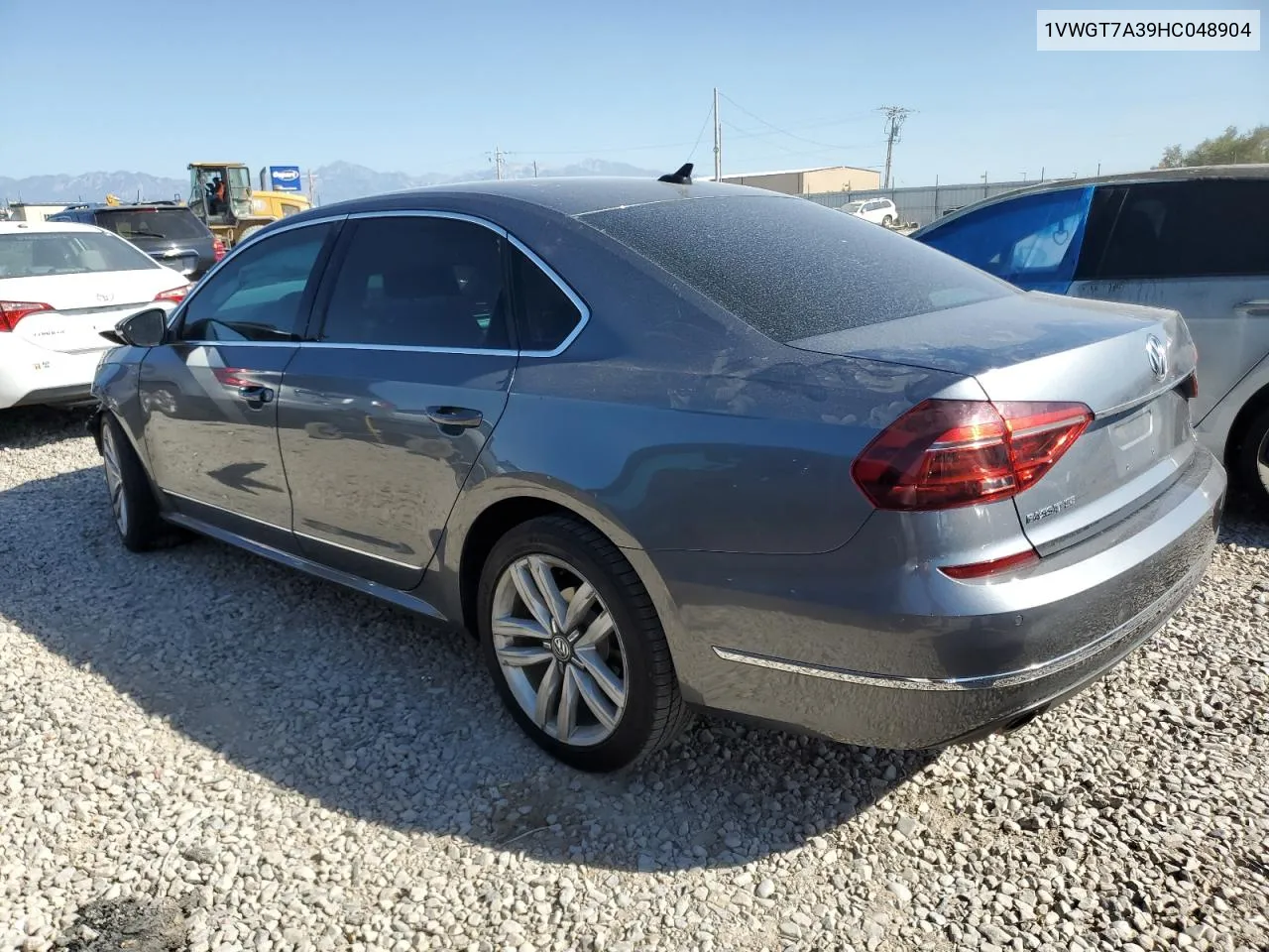 1VWGT7A39HC048904 2017 Volkswagen Passat Se