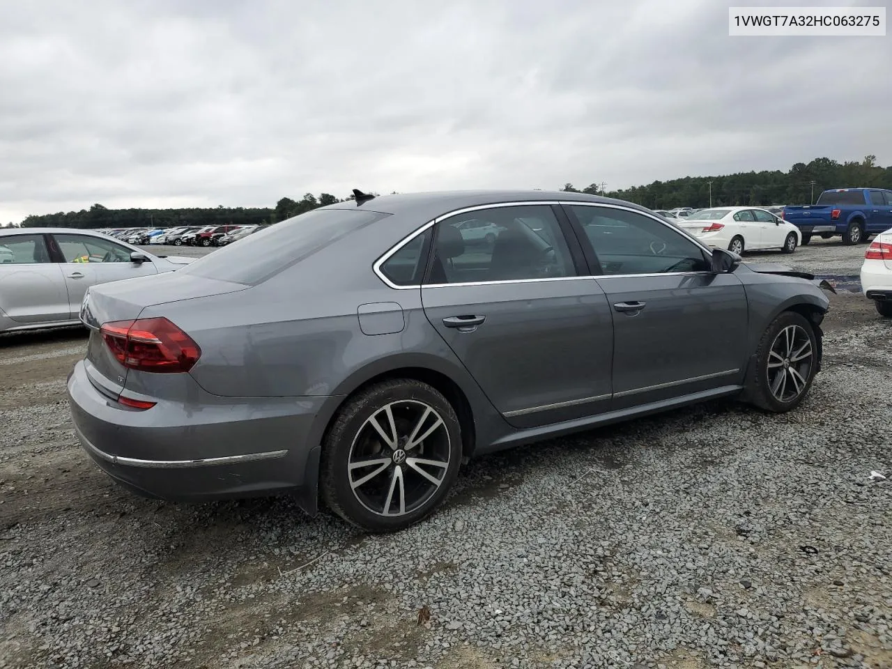 1VWGT7A32HC063275 2017 Volkswagen Passat Se