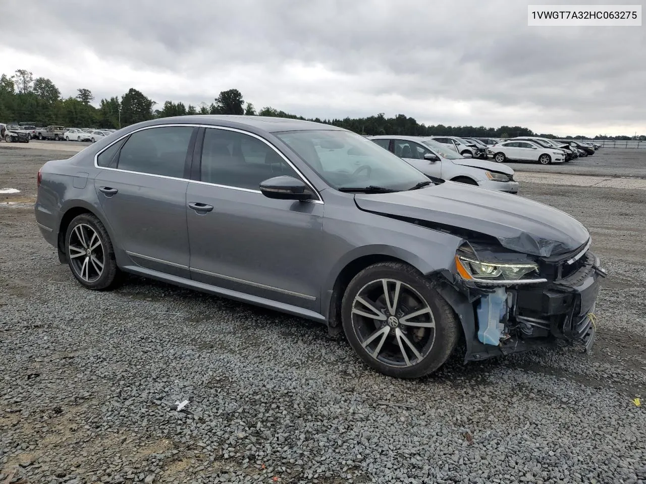 2017 Volkswagen Passat Se VIN: 1VWGT7A32HC063275 Lot: 71546634