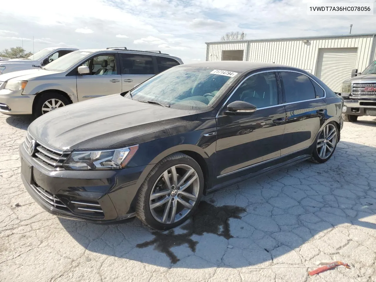 1VWDT7A36HC078056 2017 Volkswagen Passat R-Line