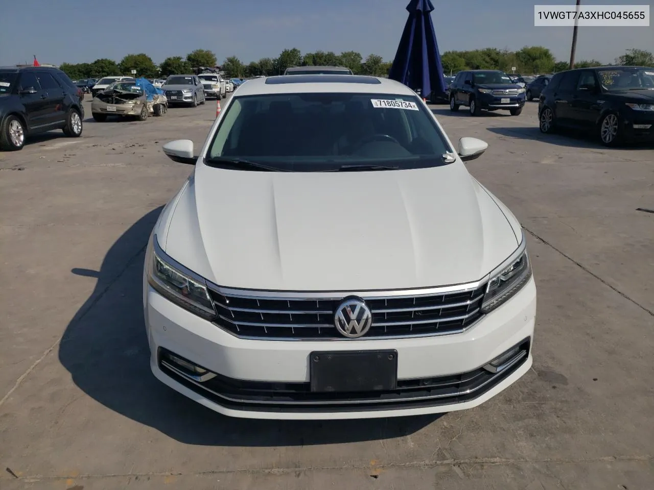 2017 Volkswagen Passat Se VIN: 1VWGT7A3XHC045655 Lot: 71805734