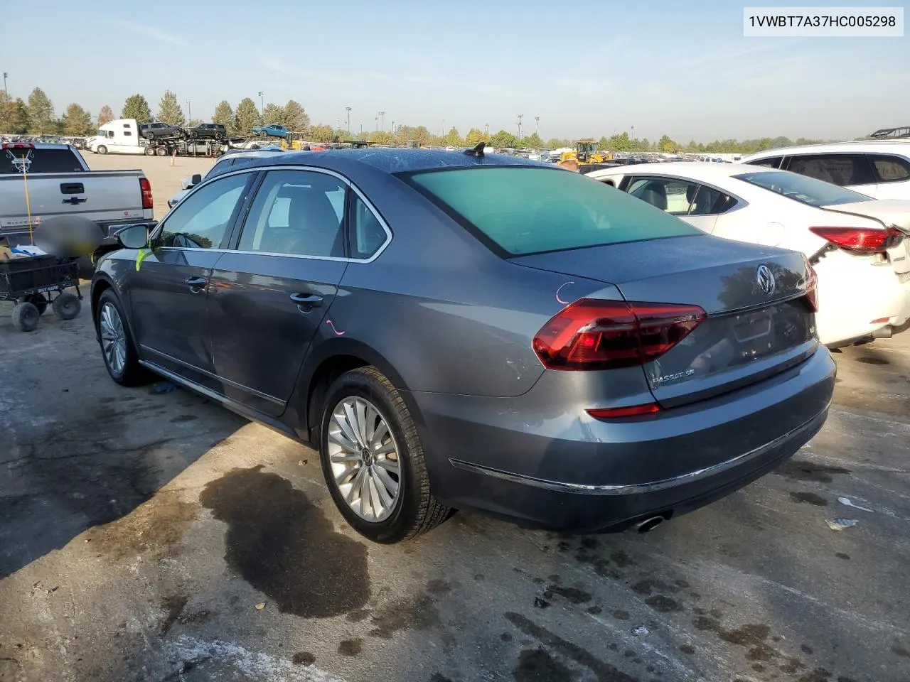 2017 Volkswagen Passat Se VIN: 1VWBT7A37HC005298 Lot: 72133774