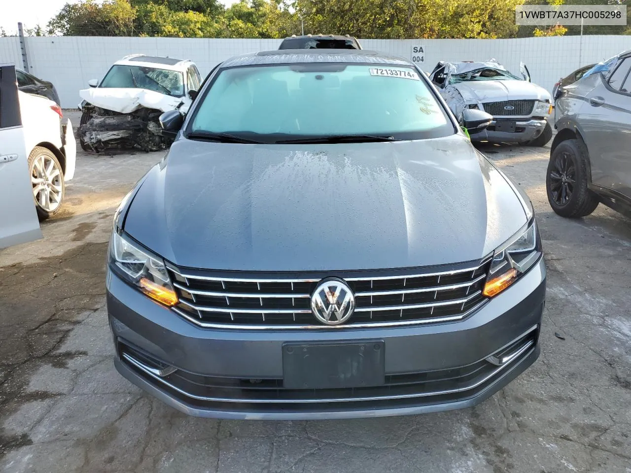 2017 Volkswagen Passat Se VIN: 1VWBT7A37HC005298 Lot: 72133774