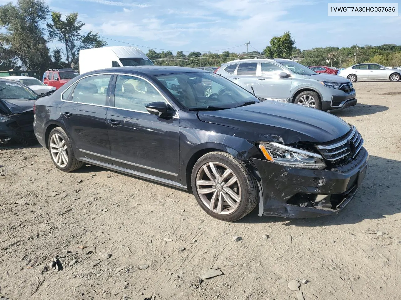 2017 Volkswagen Passat Se VIN: 1VWGT7A30HC057636 Lot: 72212834