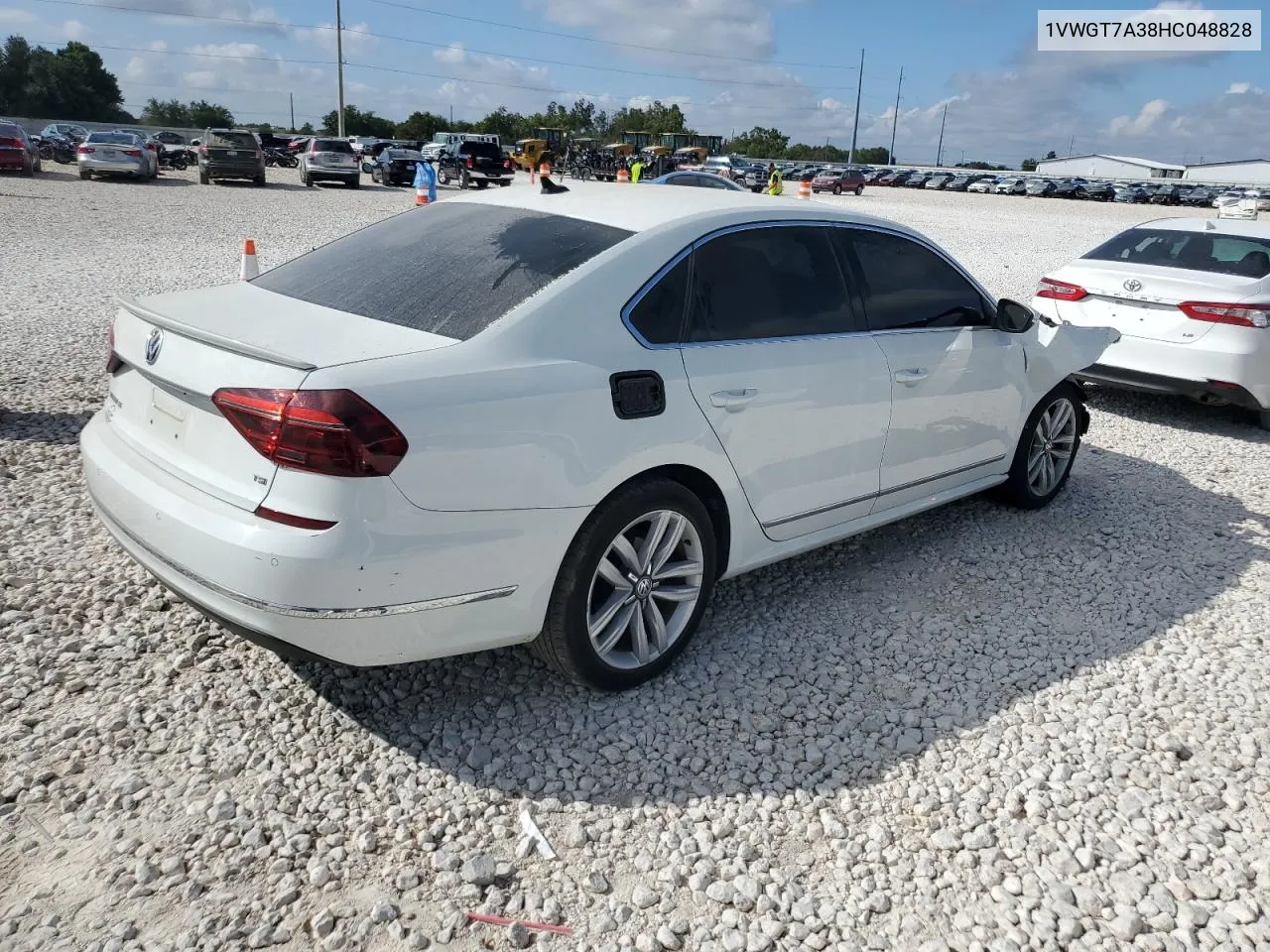 2017 Volkswagen Passat Se VIN: 1VWGT7A38HC048828 Lot: 72416314