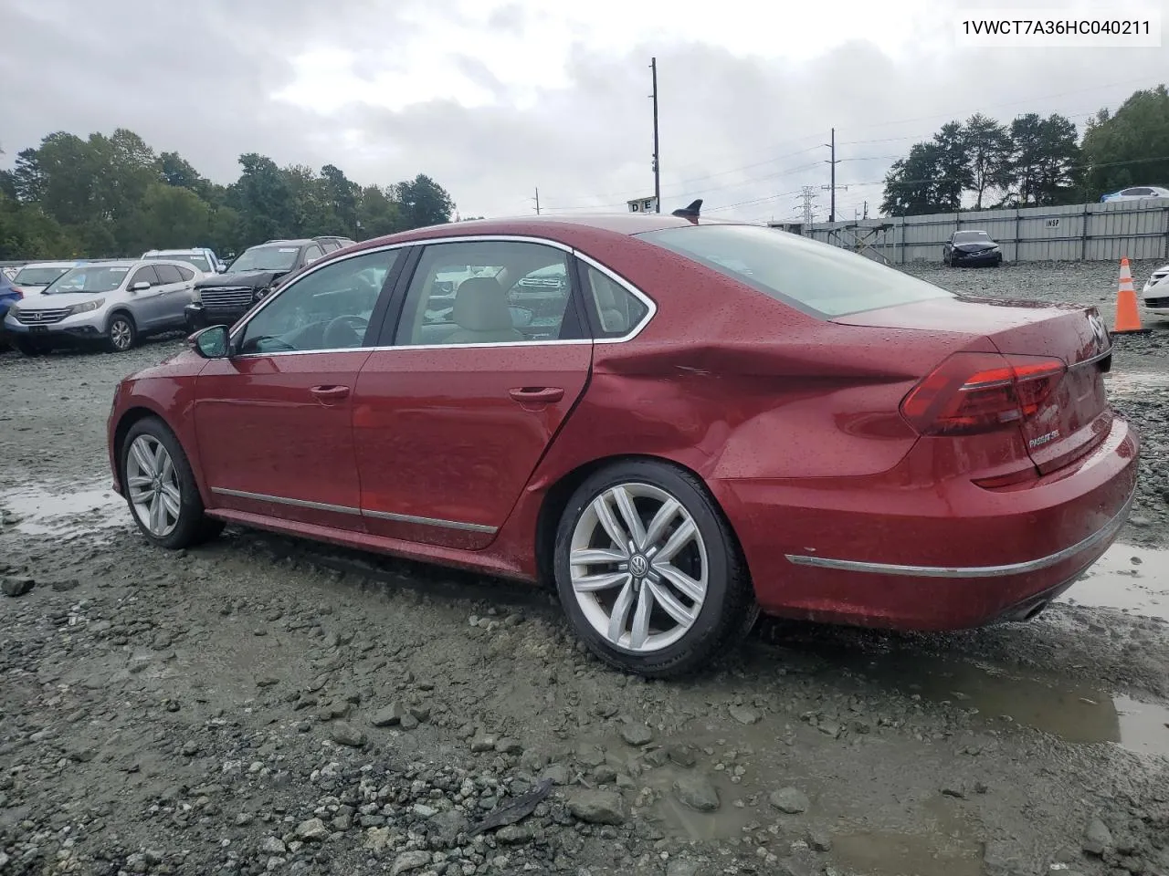 2017 Volkswagen Passat Sel Premium VIN: 1VWCT7A36HC040211 Lot: 72521994