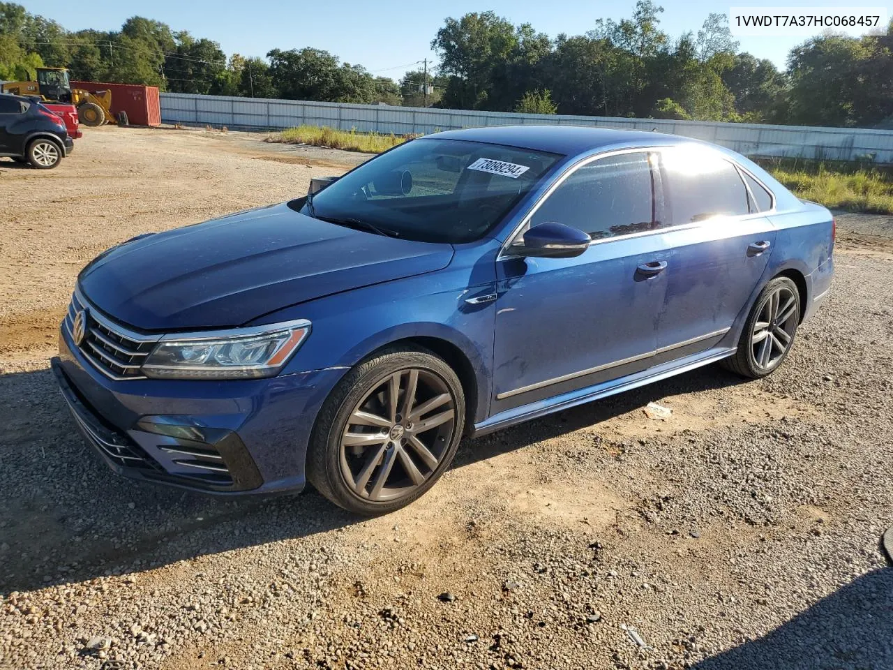 2017 Volkswagen Passat R-Line VIN: 1VWDT7A37HC068457 Lot: 73098294