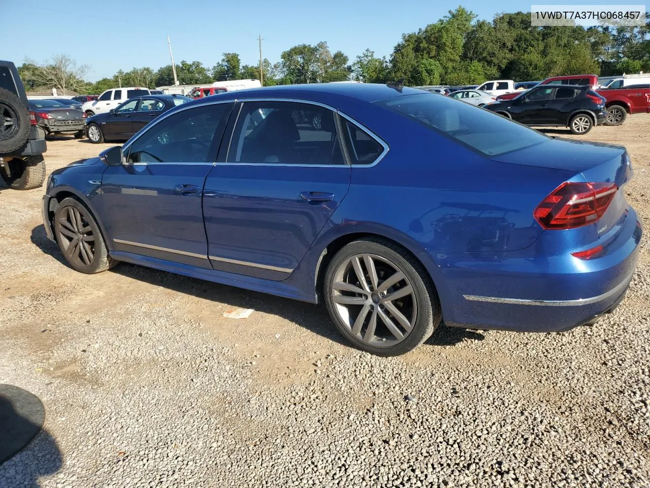 2017 Volkswagen Passat R-Line VIN: 1VWDT7A37HC068457 Lot: 73098294