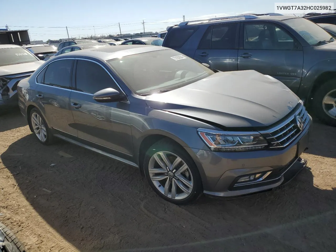 2017 Volkswagen Passat Se VIN: 1VWGT7A32HC025982 Lot: 73182854