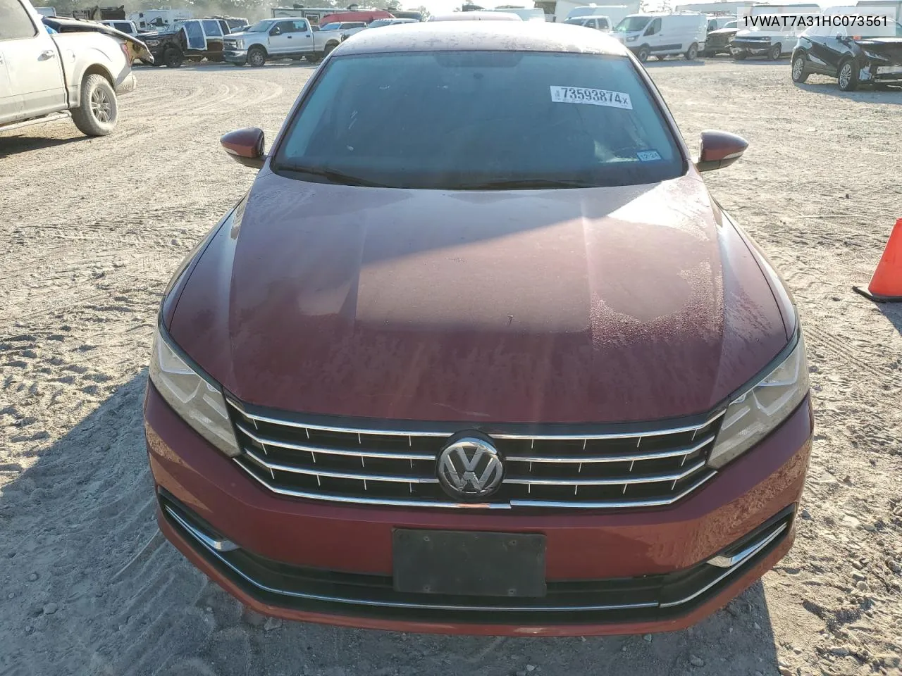 2017 Volkswagen Passat S VIN: 1VWAT7A31HC073561 Lot: 73593874