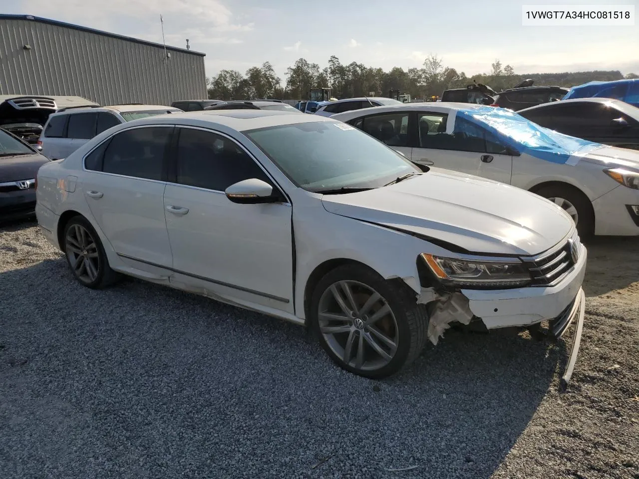 1VWGT7A34HC081518 2017 Volkswagen Passat Se