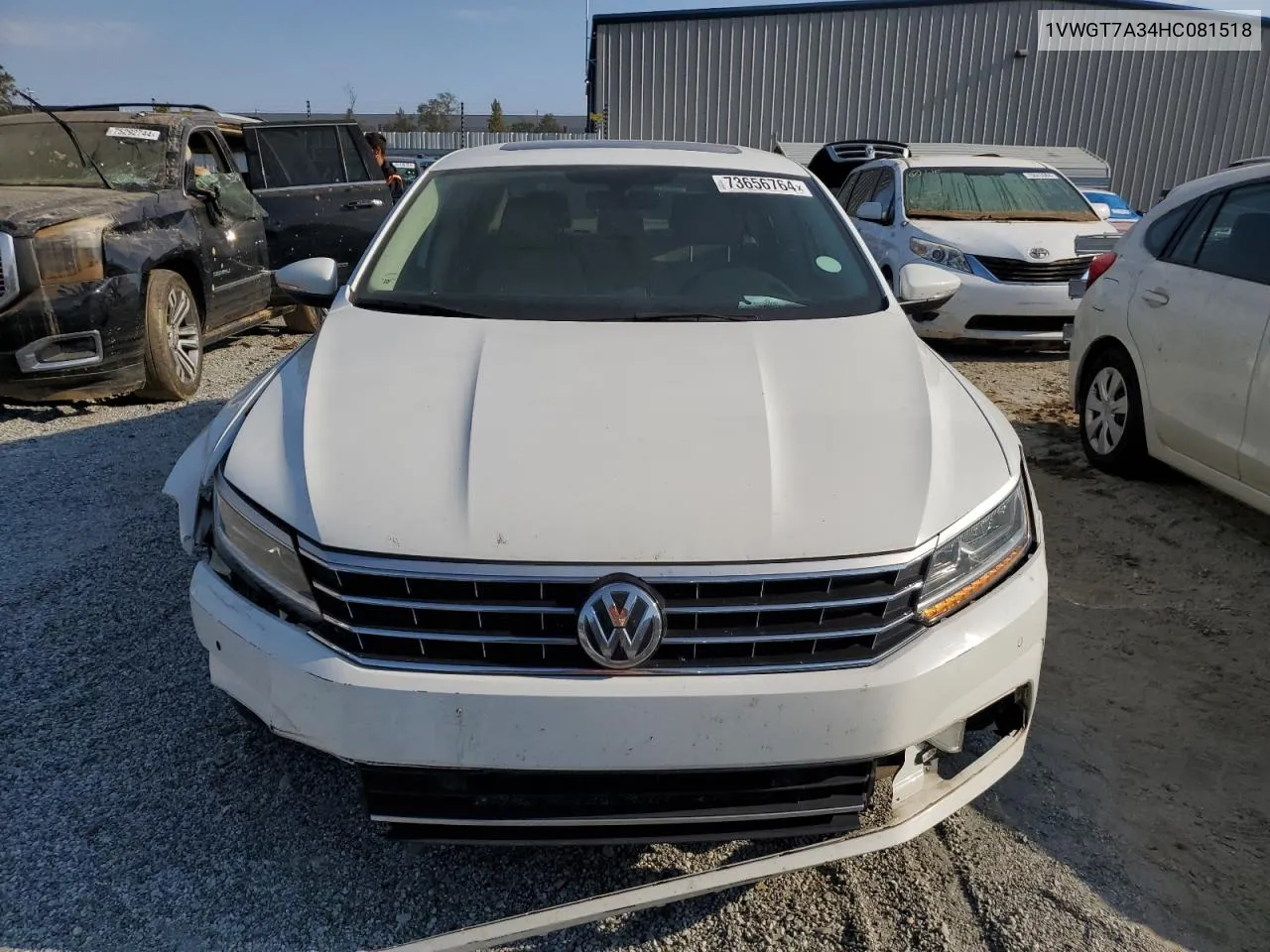 1VWGT7A34HC081518 2017 Volkswagen Passat Se