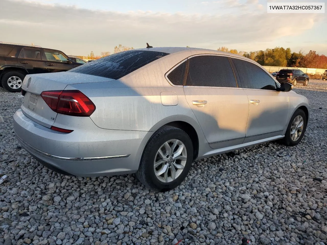 2017 Volkswagen Passat S VIN: 1VWAT7A32HC057367 Lot: 74003164