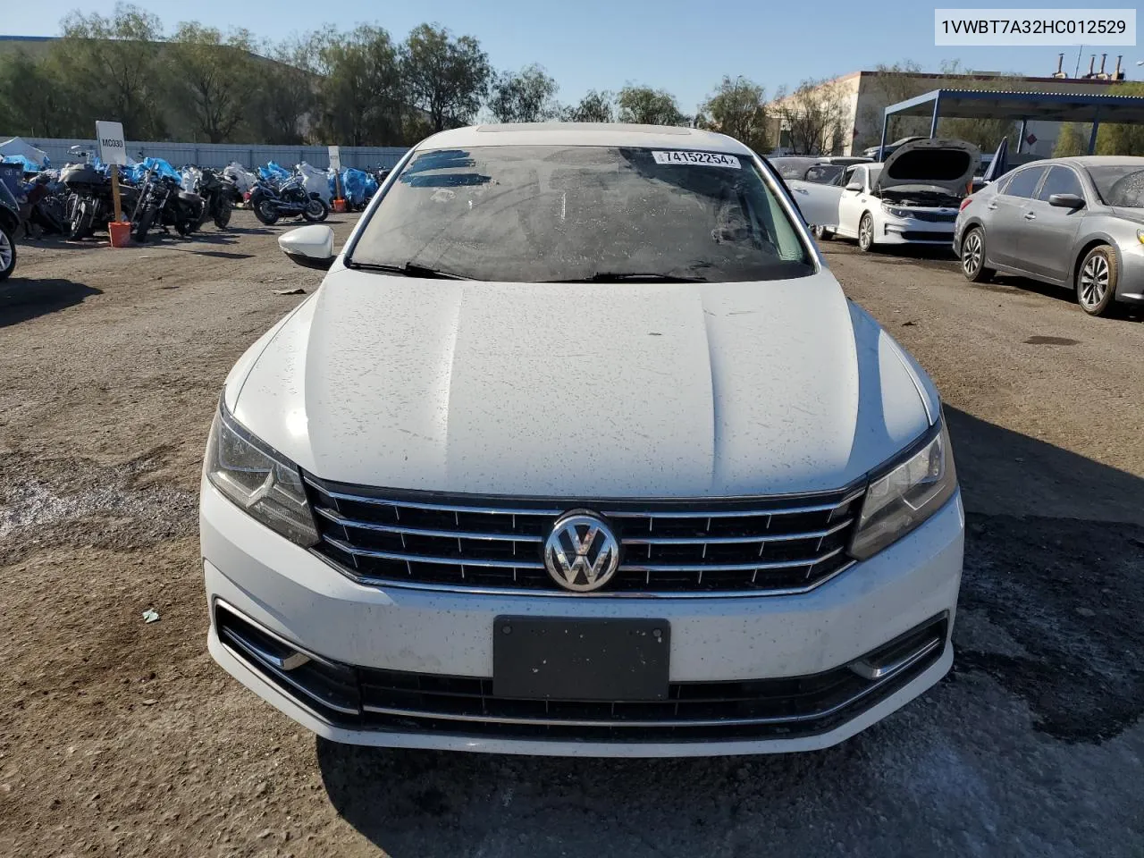 2017 Volkswagen Passat Se VIN: 1VWBT7A32HC012529 Lot: 74152254