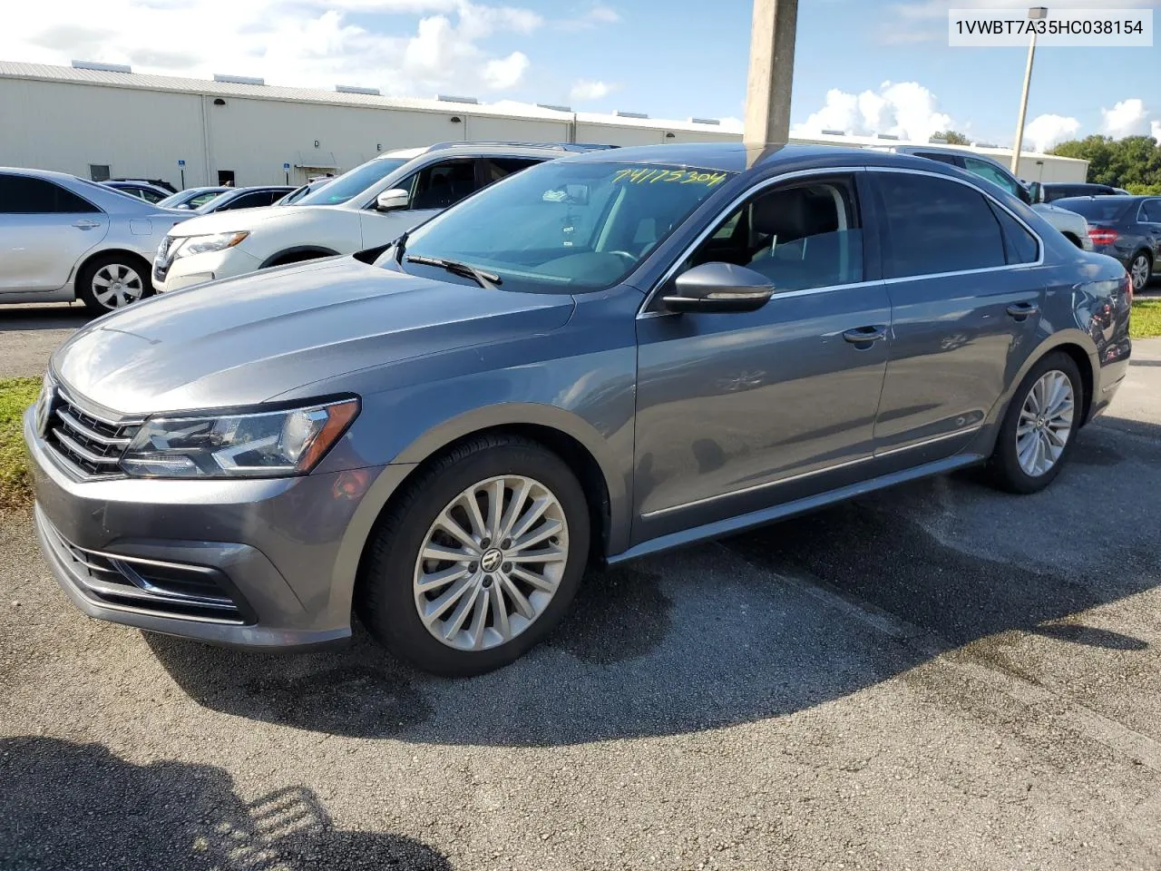 2017 Volkswagen Passat Se VIN: 1VWBT7A35HC038154 Lot: 74175304