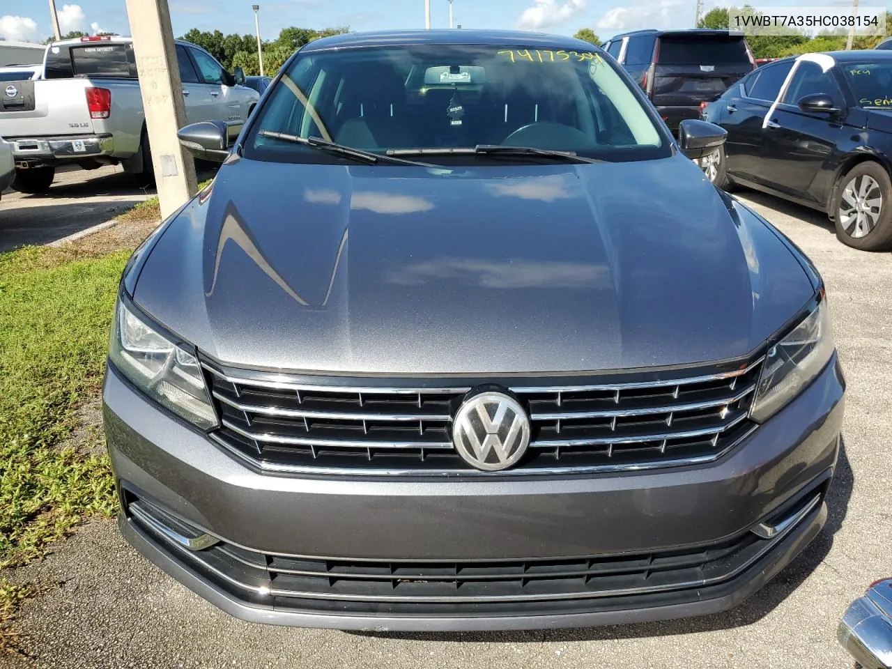 2017 Volkswagen Passat Se VIN: 1VWBT7A35HC038154 Lot: 74175304