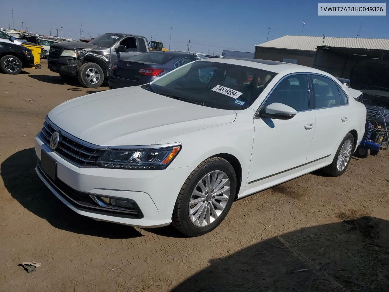 2017 Volkswagen Passat Se VIN: 1VWBT7A38HC049326 Lot: 74614584