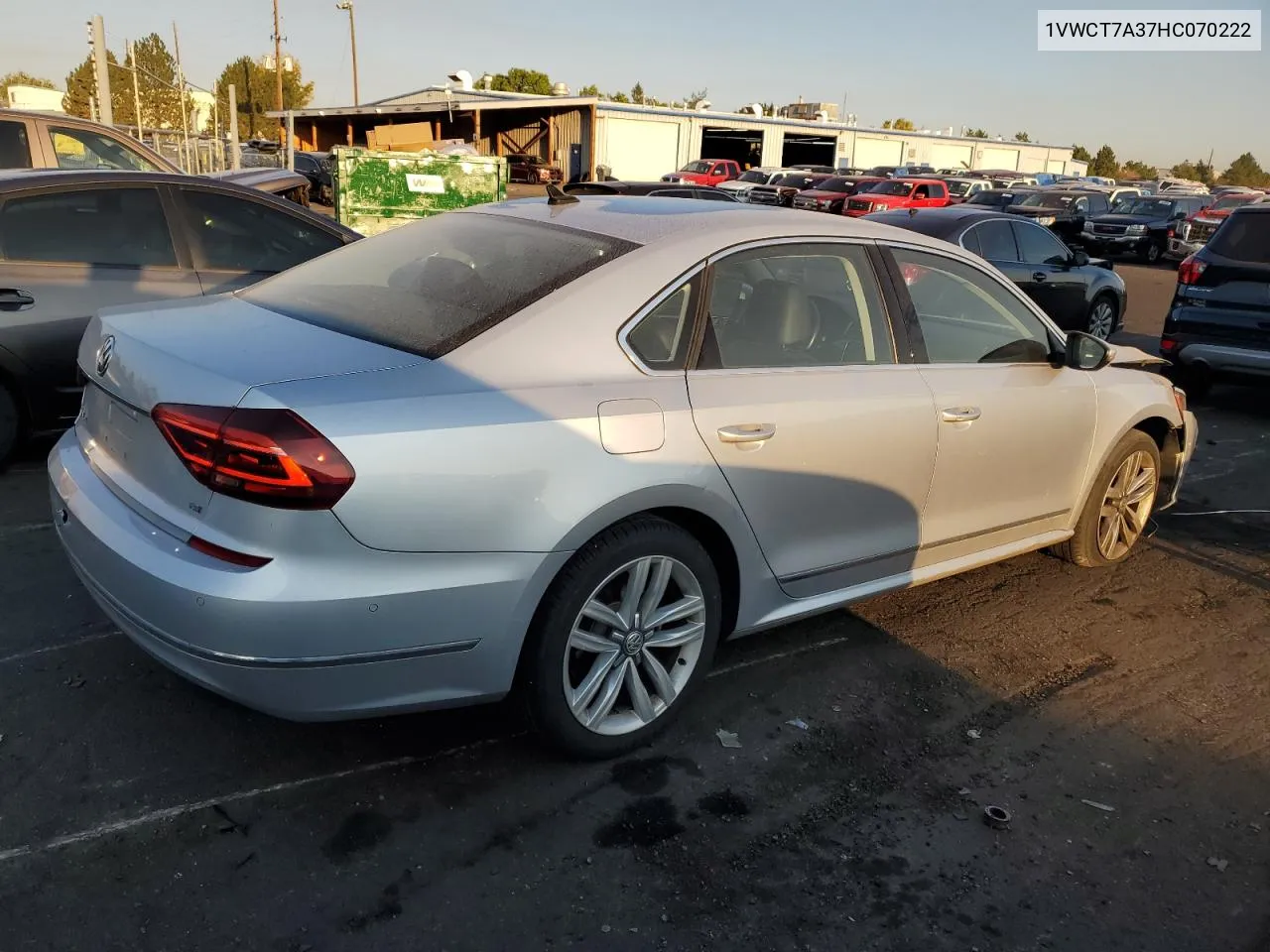 2017 Volkswagen Passat Sel Premium VIN: 1VWCT7A37HC070222 Lot: 74620974