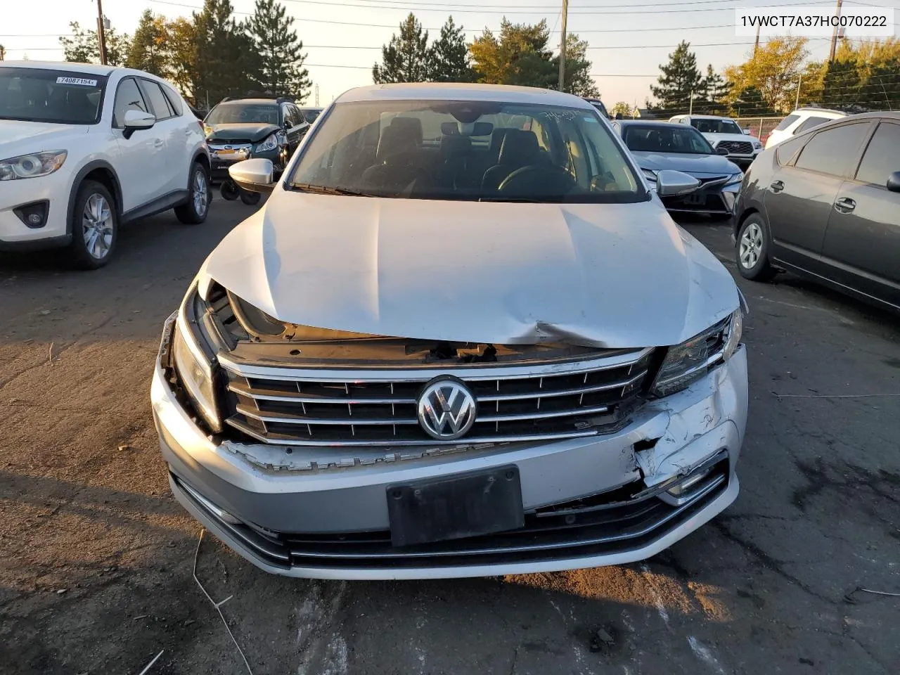 2017 Volkswagen Passat Sel Premium VIN: 1VWCT7A37HC070222 Lot: 74620974