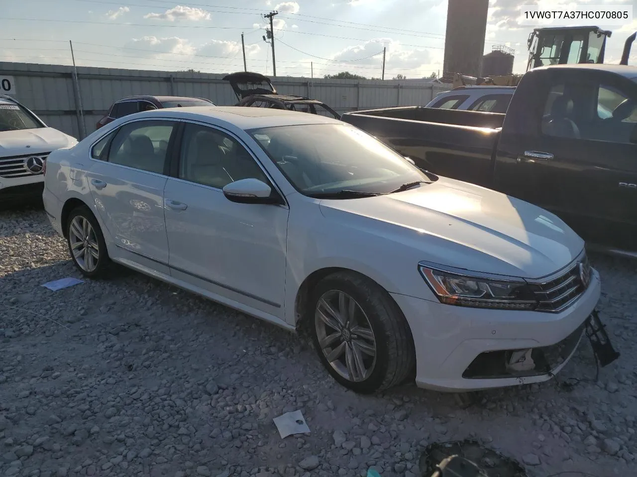 2017 Volkswagen Passat Se VIN: 1VWGT7A37HC070805 Lot: 75170624