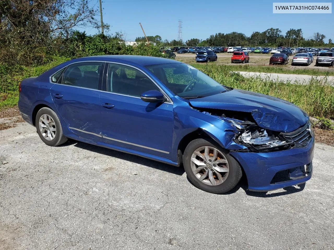 2017 Volkswagen Passat S VIN: 1VWAT7A31HC074466 Lot: 75280594