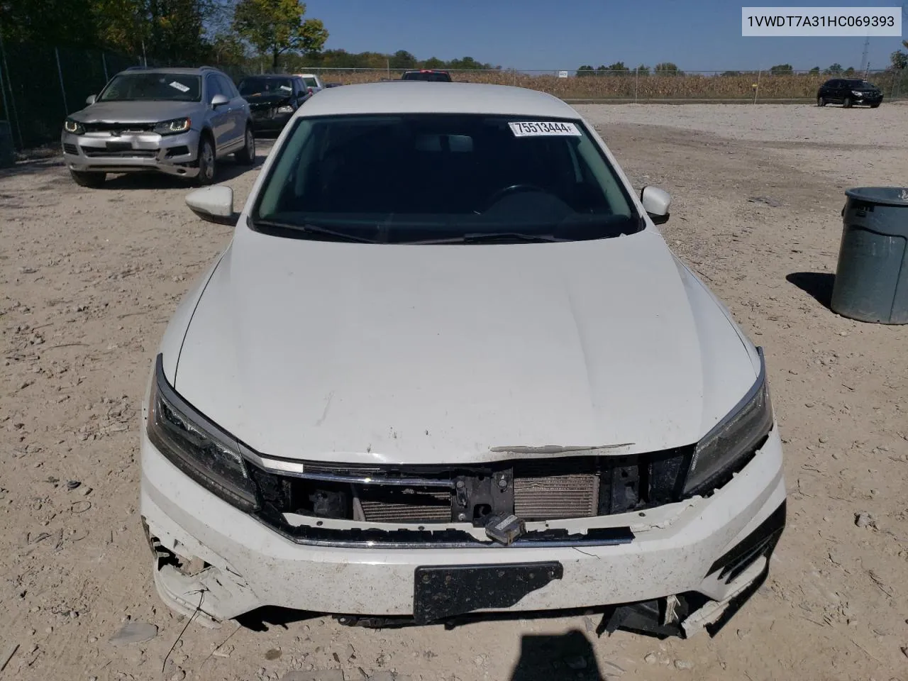 2017 Volkswagen Passat R-Line VIN: 1VWDT7A31HC069393 Lot: 75513444