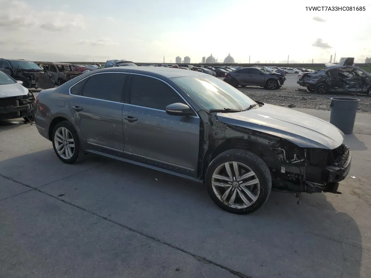 1VWCT7A33HC081685 2017 Volkswagen Passat Sel Premium