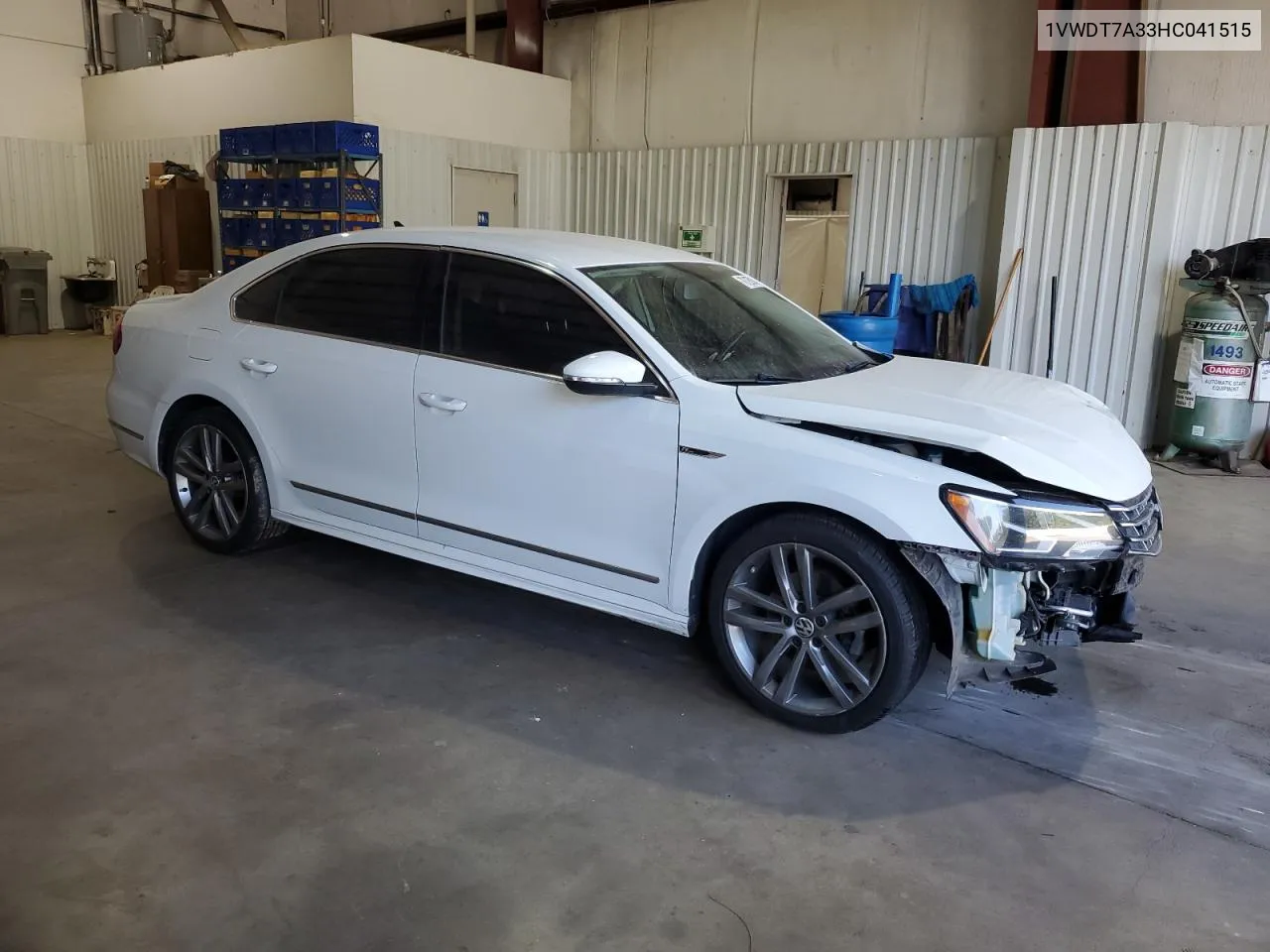 1VWDT7A33HC041515 2017 Volkswagen Passat R-Line