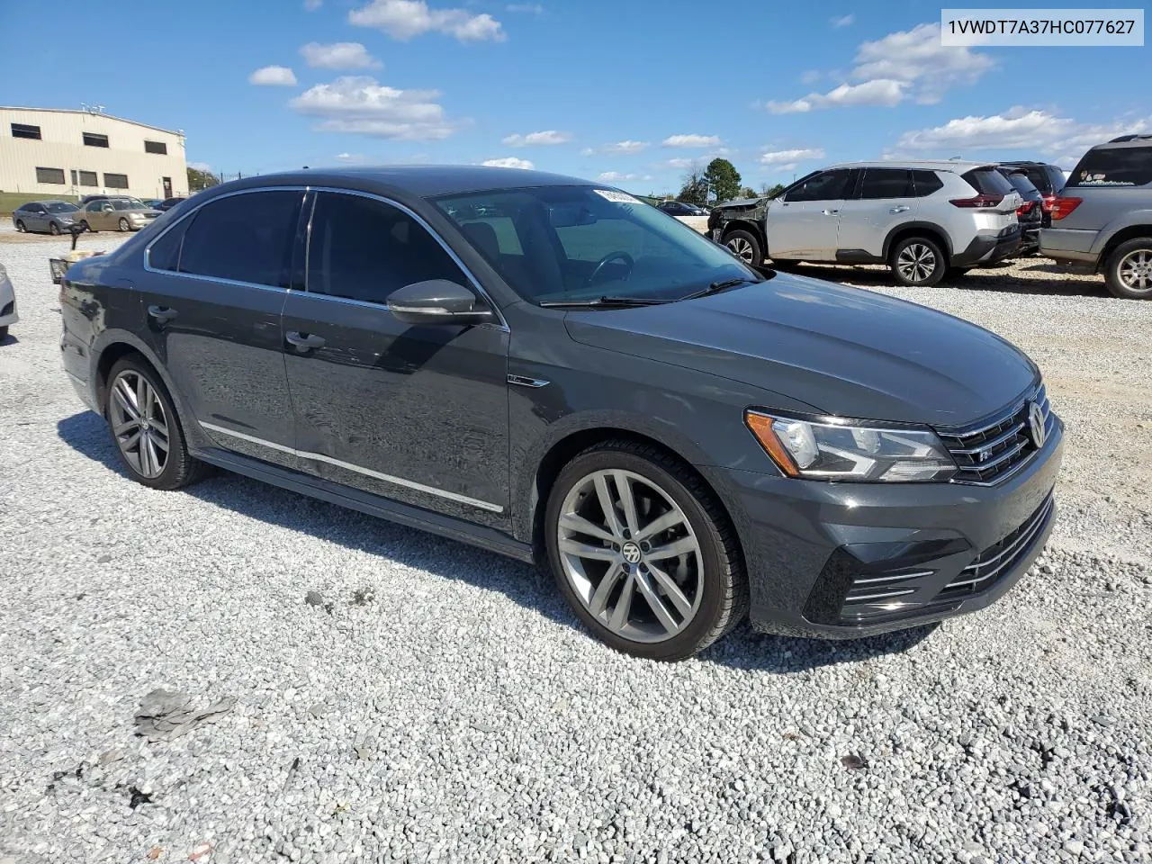 1VWDT7A37HC077627 2017 Volkswagen Passat R-Line