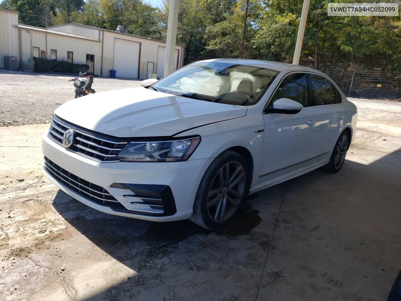 2017 Volkswagen Passat R-Line VIN: 1VWDT7A34HC052099 Lot: 76518804