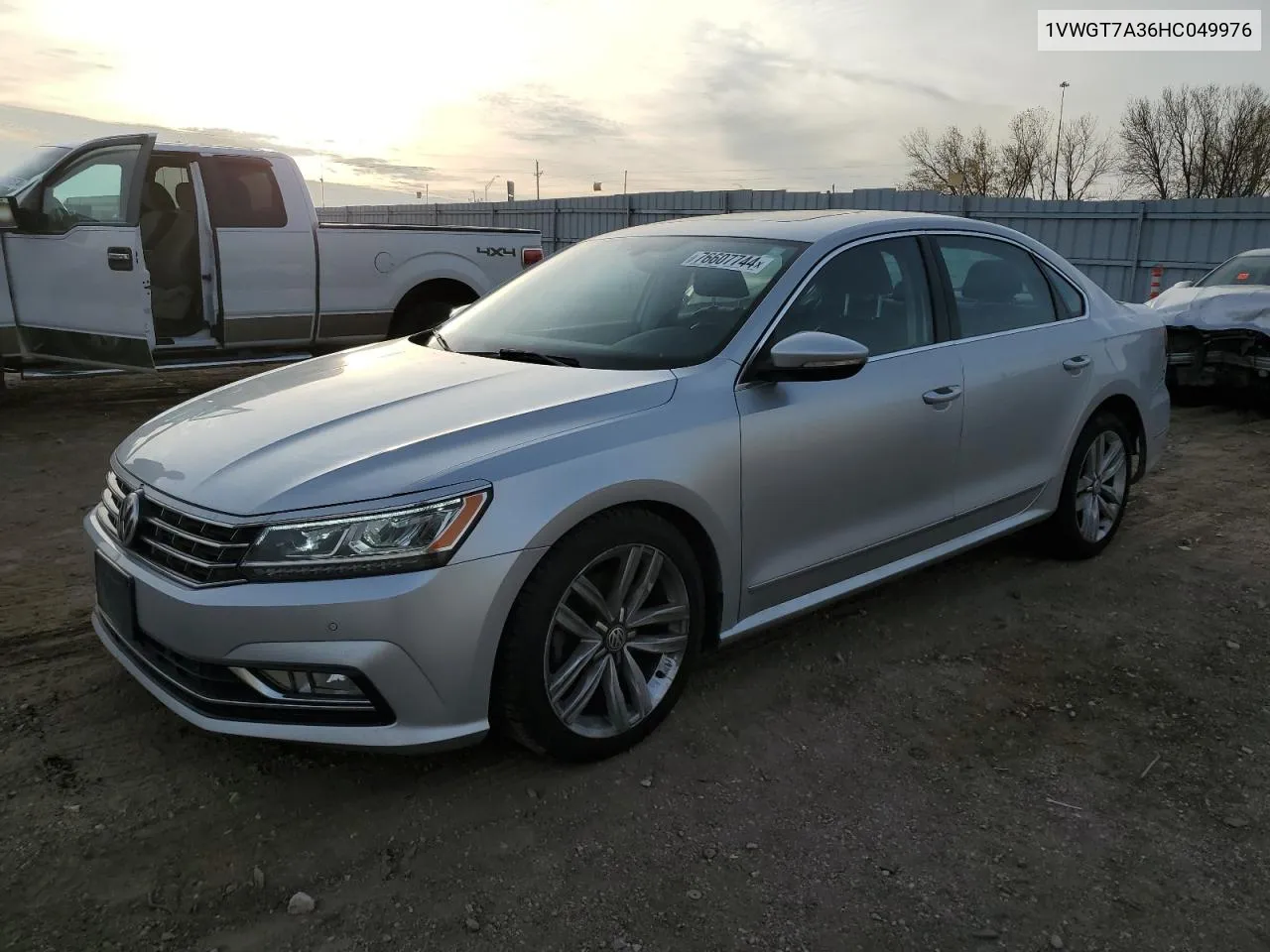 2017 Volkswagen Passat Se VIN: 1VWGT7A36HC049976 Lot: 76607744