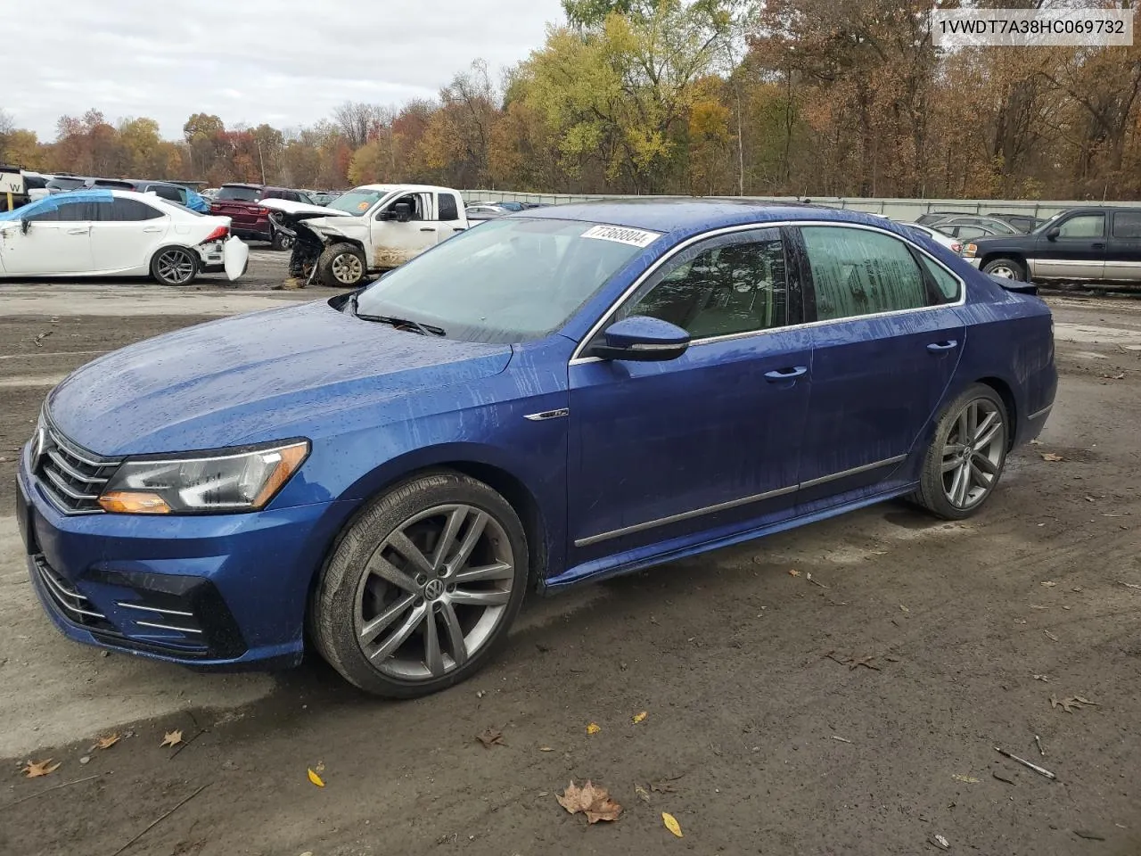 2017 Volkswagen Passat R-Line VIN: 1VWDT7A38HC069732 Lot: 77368804