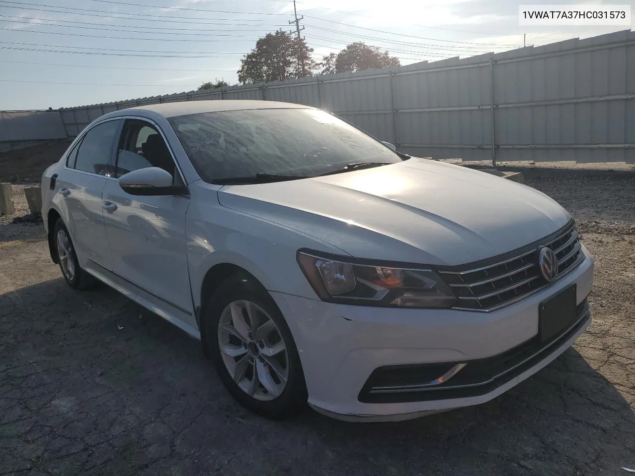 2017 Volkswagen Passat S VIN: 1VWAT7A37HC031573 Lot: 77856164