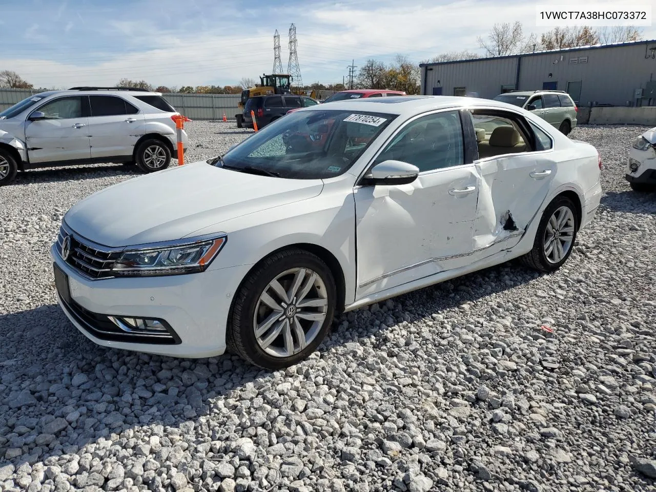 2017 Volkswagen Passat Sel Premium VIN: 1VWCT7A38HC073372 Lot: 77870254