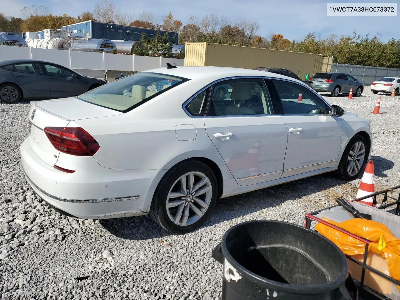 2017 Volkswagen Passat Sel Premium VIN: 1VWCT7A38HC073372 Lot: 77870254