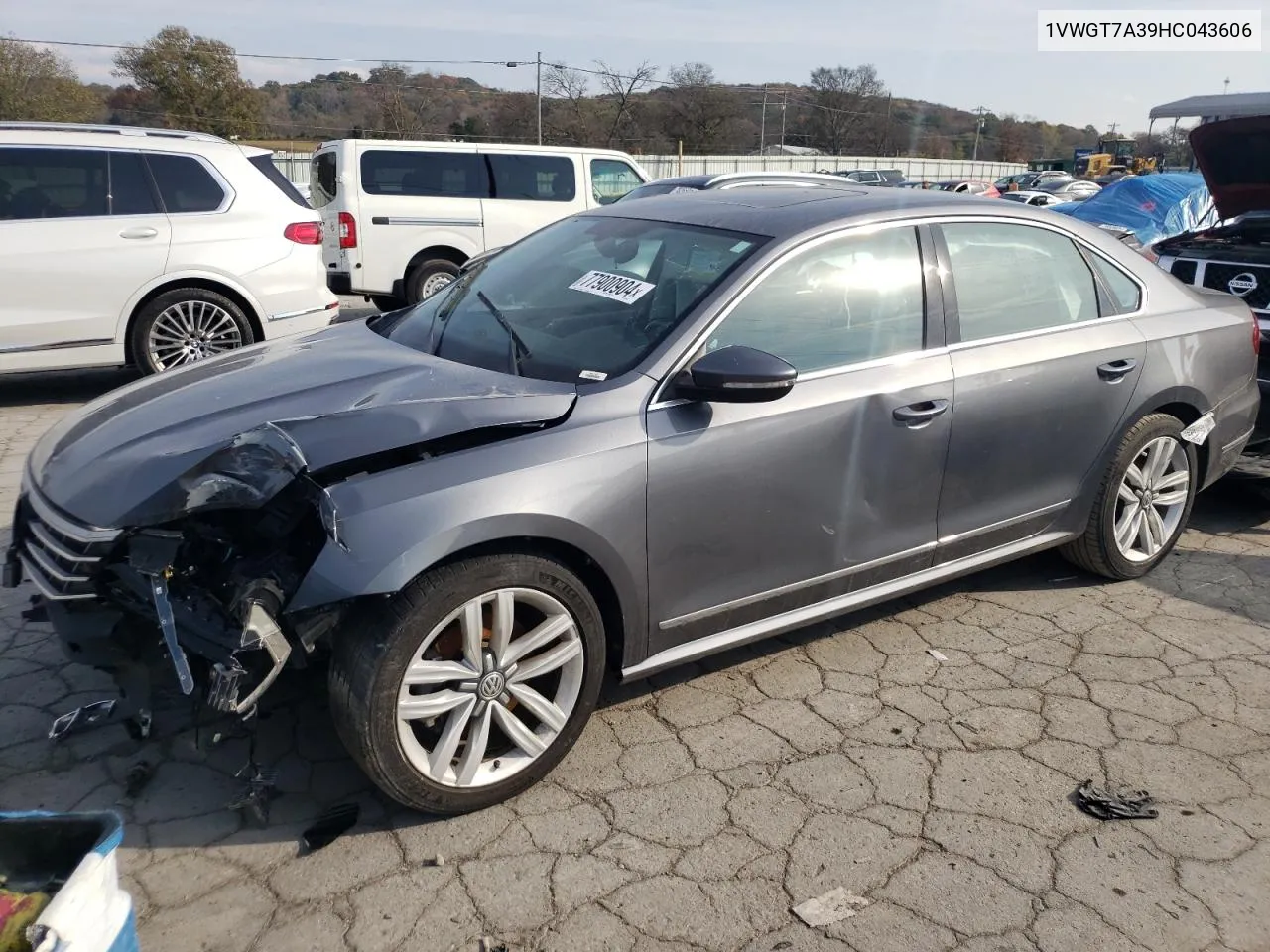 2017 Volkswagen Passat Se VIN: 1VWGT7A39HC043606 Lot: 77900904