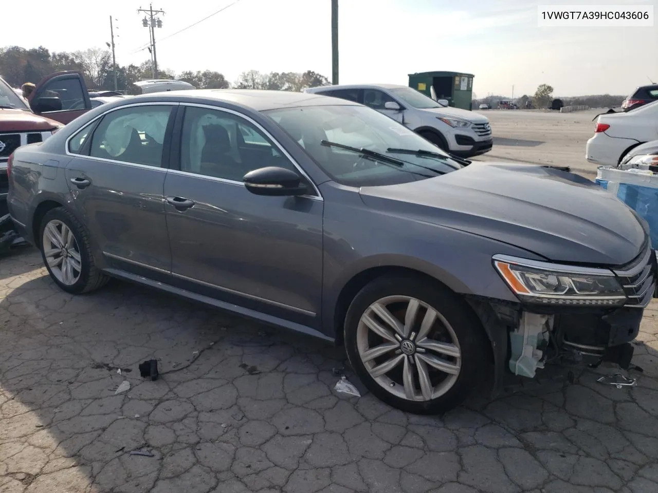 2017 Volkswagen Passat Se VIN: 1VWGT7A39HC043606 Lot: 77900904