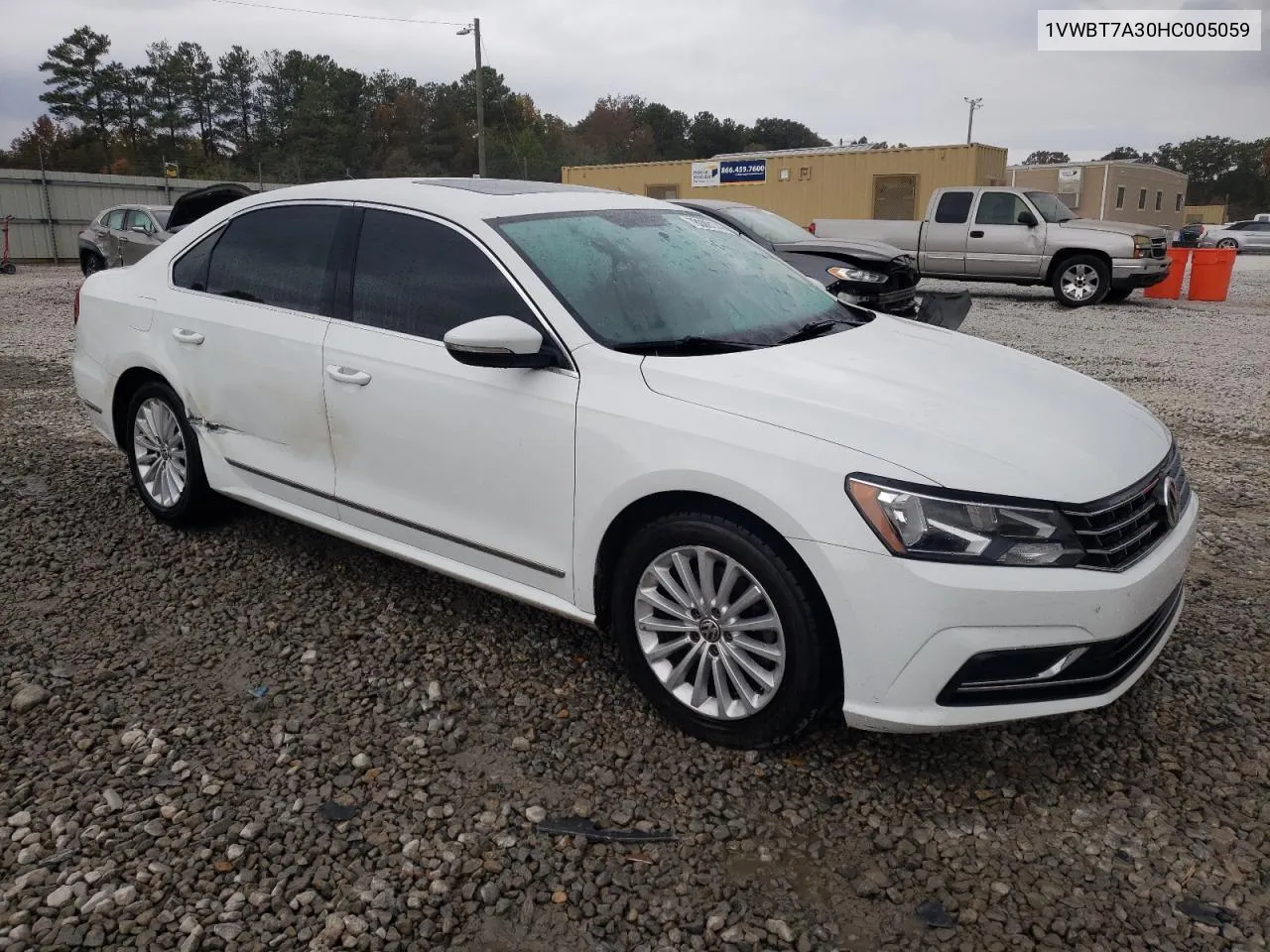 2017 Volkswagen Passat Se VIN: 1VWBT7A30HC005059 Lot: 78009174