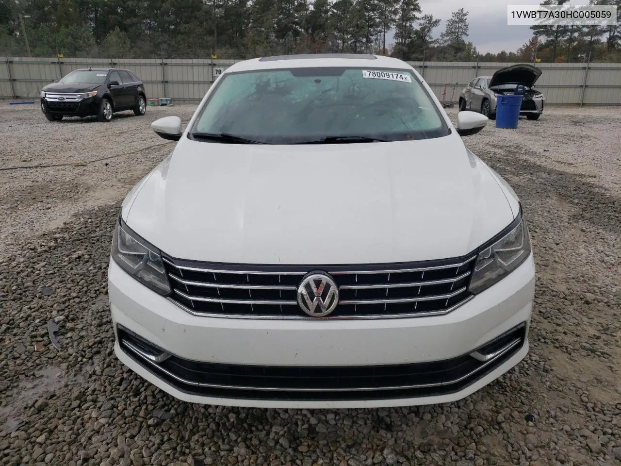 2017 Volkswagen Passat Se VIN: 1VWBT7A30HC005059 Lot: 78009174