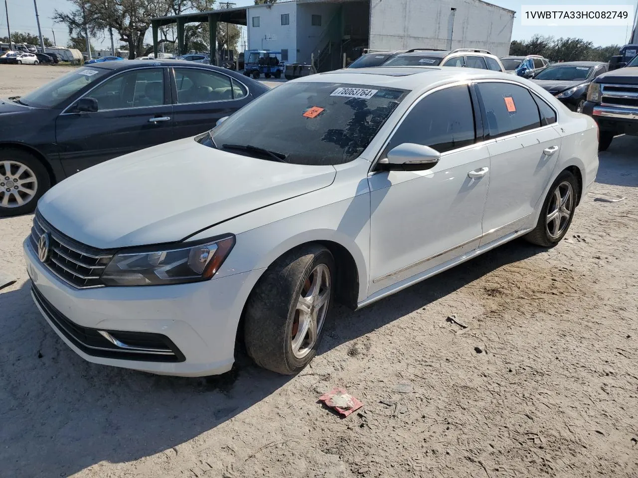 2017 Volkswagen Passat Se VIN: 1VWBT7A33HC082749 Lot: 78063764