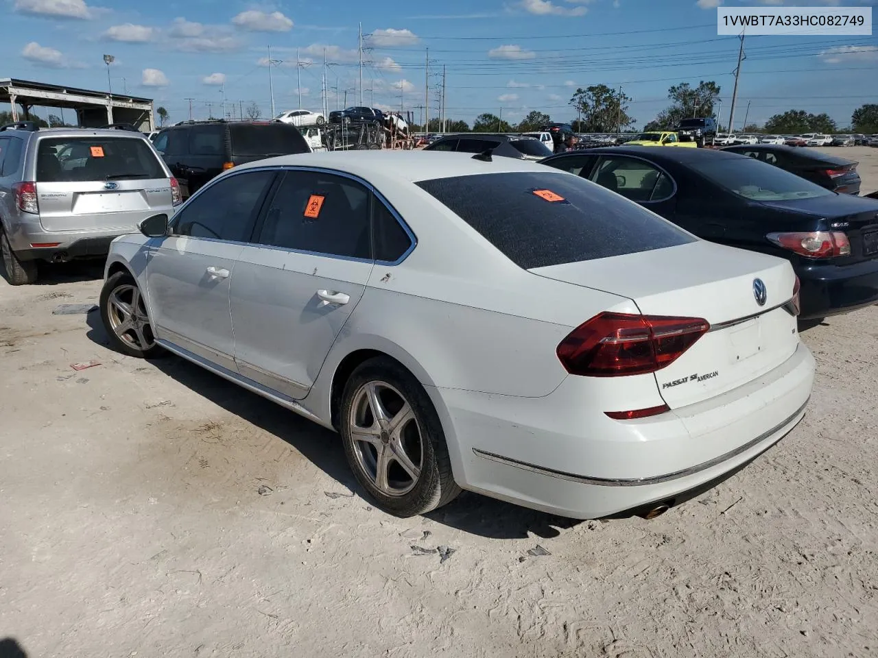 2017 Volkswagen Passat Se VIN: 1VWBT7A33HC082749 Lot: 78063764