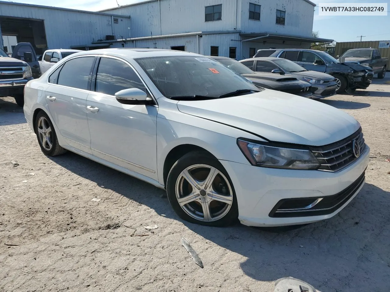 2017 Volkswagen Passat Se VIN: 1VWBT7A33HC082749 Lot: 78063764