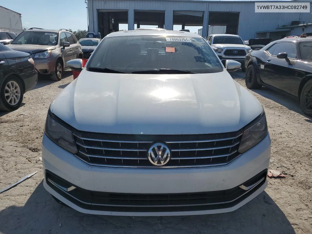 2017 Volkswagen Passat Se VIN: 1VWBT7A33HC082749 Lot: 78063764