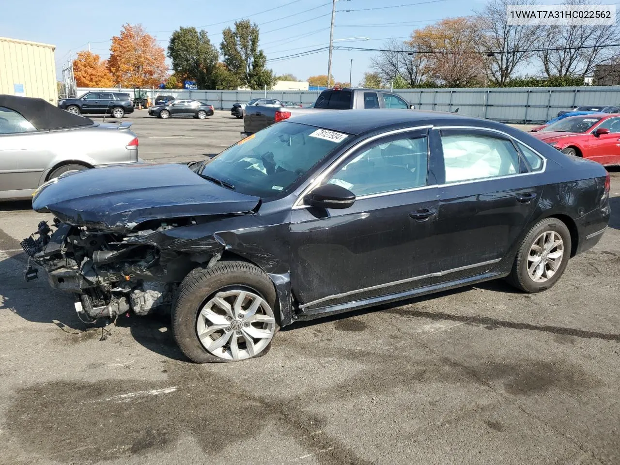 2017 Volkswagen Passat S VIN: 1VWAT7A31HC022562 Lot: 78127934