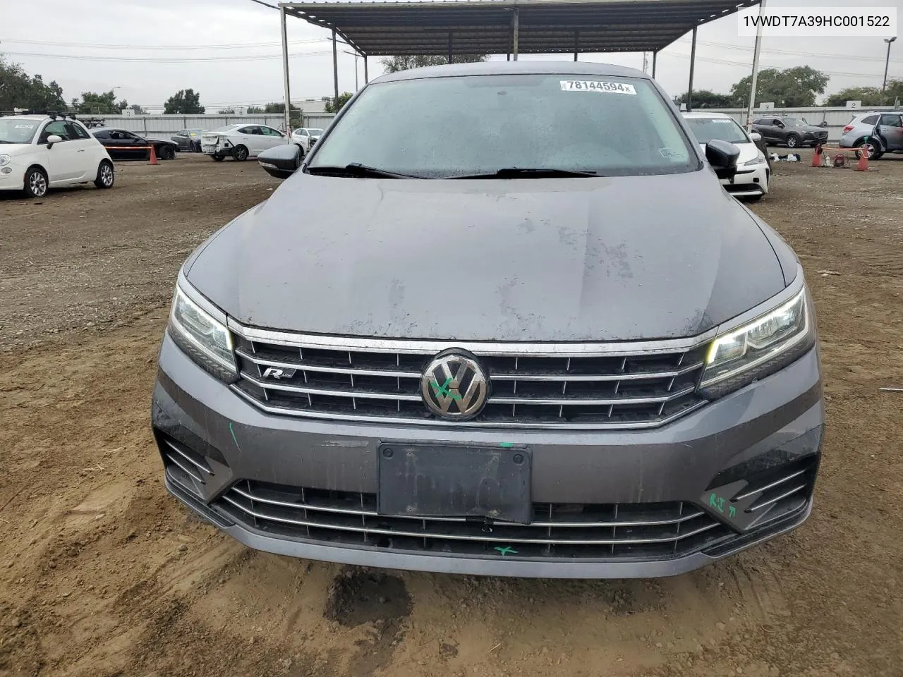 2017 Volkswagen Passat R-Line VIN: 1VWDT7A39HC001522 Lot: 78144594