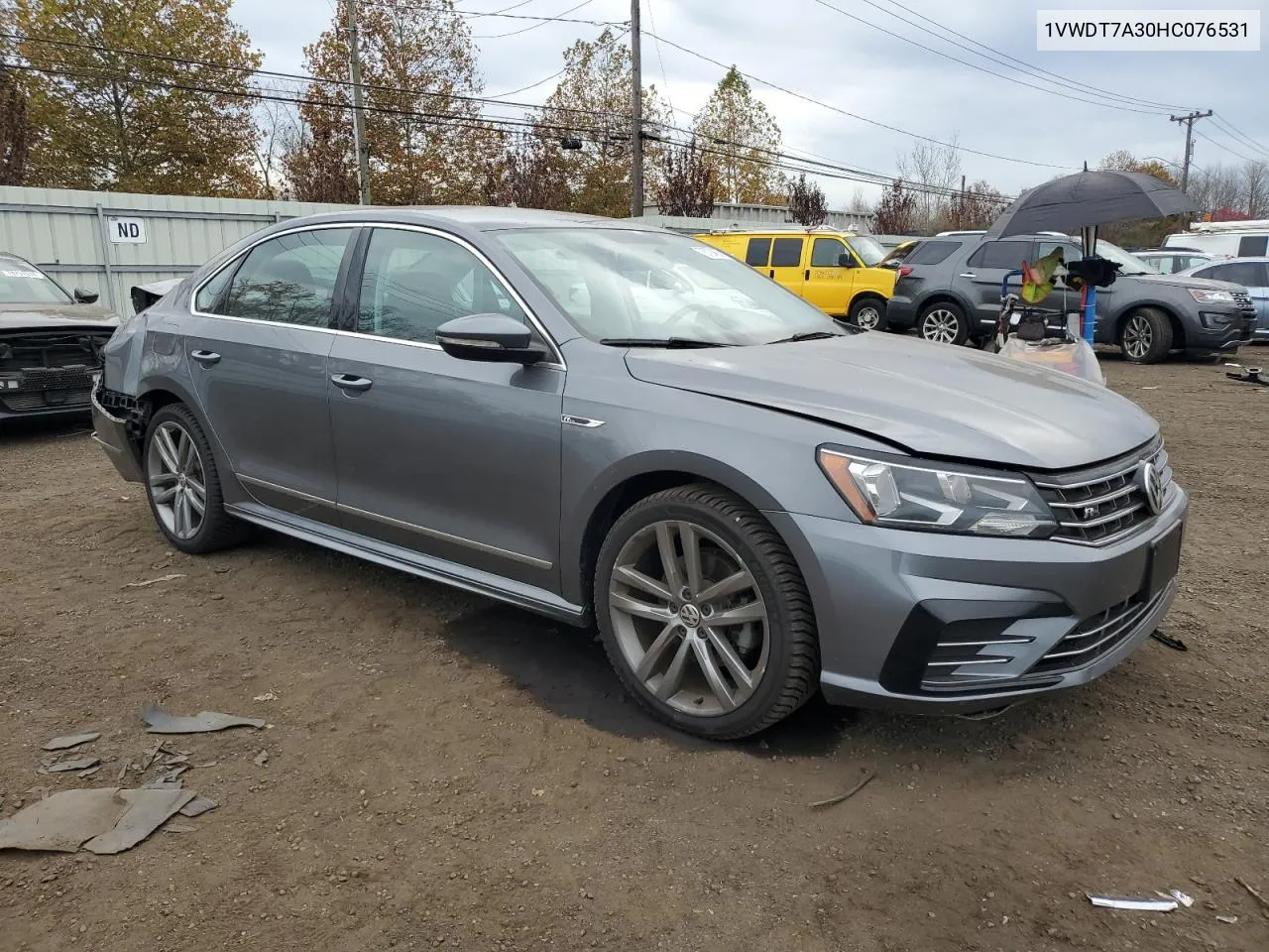 2017 Volkswagen Passat R-Line VIN: 1VWDT7A30HC076531 Lot: 78704064