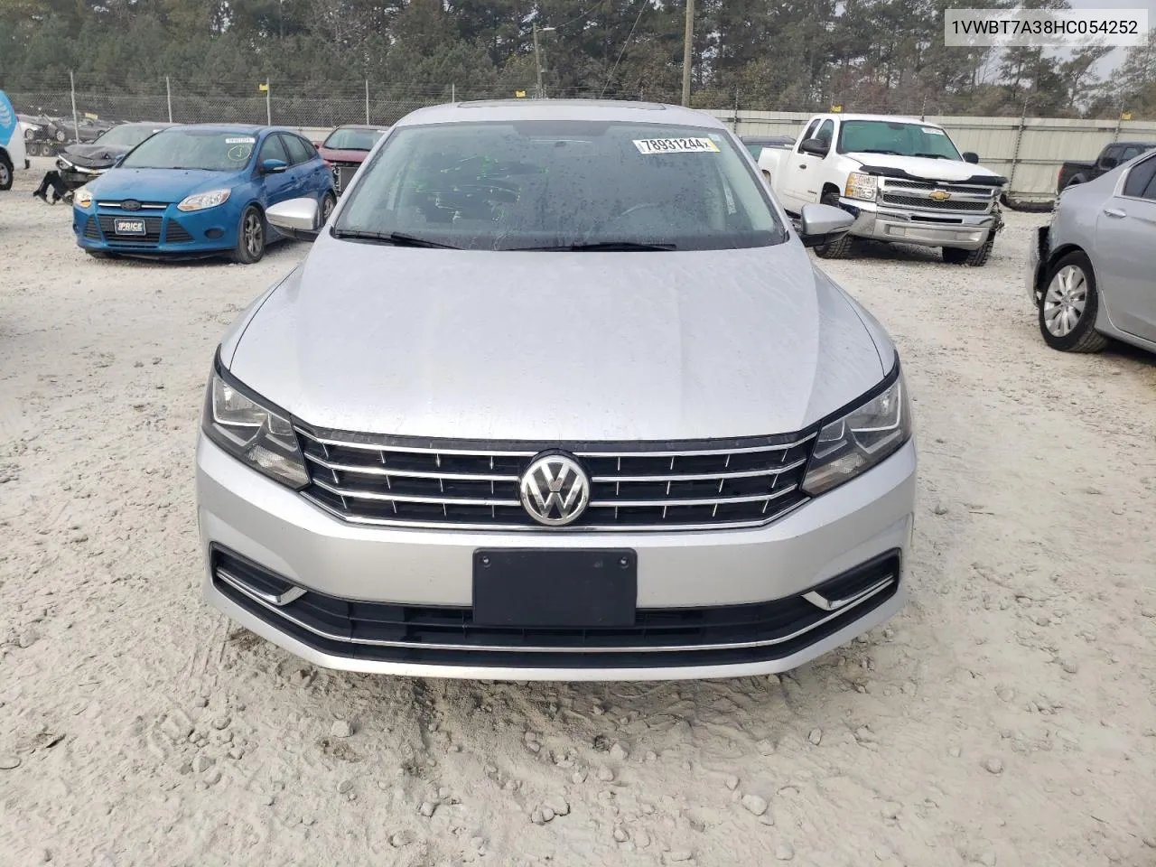 2017 Volkswagen Passat Se VIN: 1VWBT7A38HC054252 Lot: 78931244