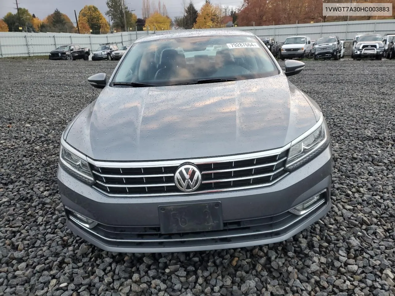 2017 Volkswagen Passat Se VIN: 1VWGT7A30HC003883 Lot: 79287664