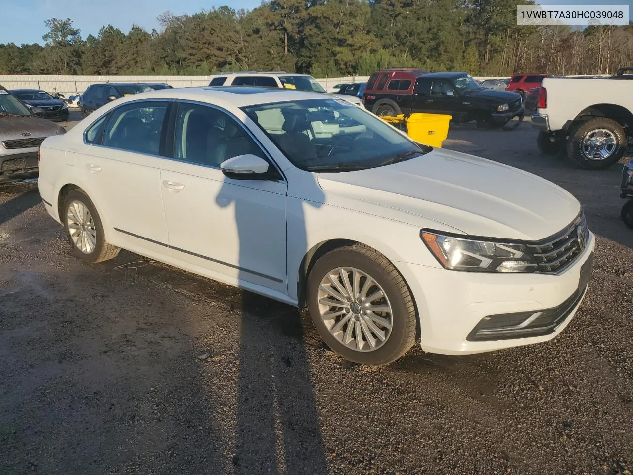 2017 Volkswagen Passat Se VIN: 1VWBT7A30HC039048 Lot: 79325854